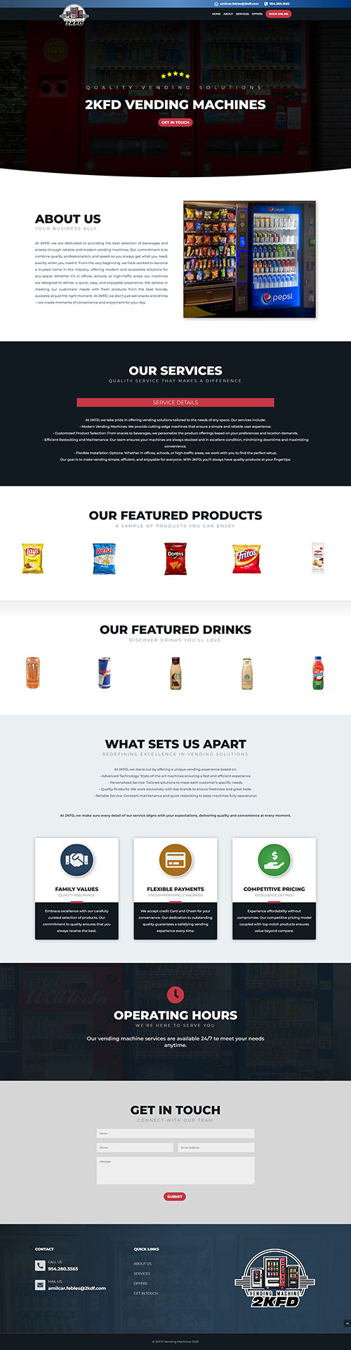 KDF website by Zone Graphix