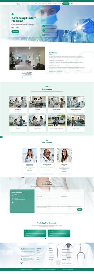 L&C Professional Medical Center website by Zone Graphix