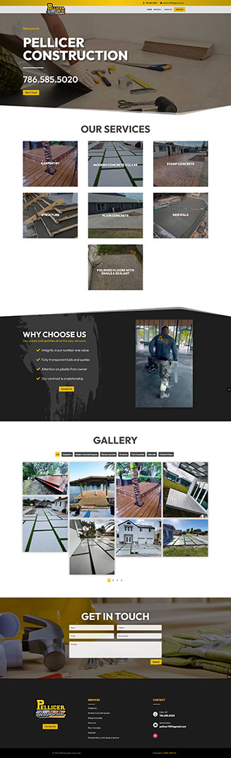 Pellicer website by Zone Graphix