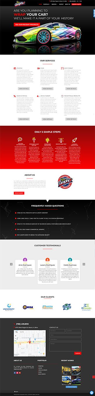 Yougraphix website by Zone Graphix