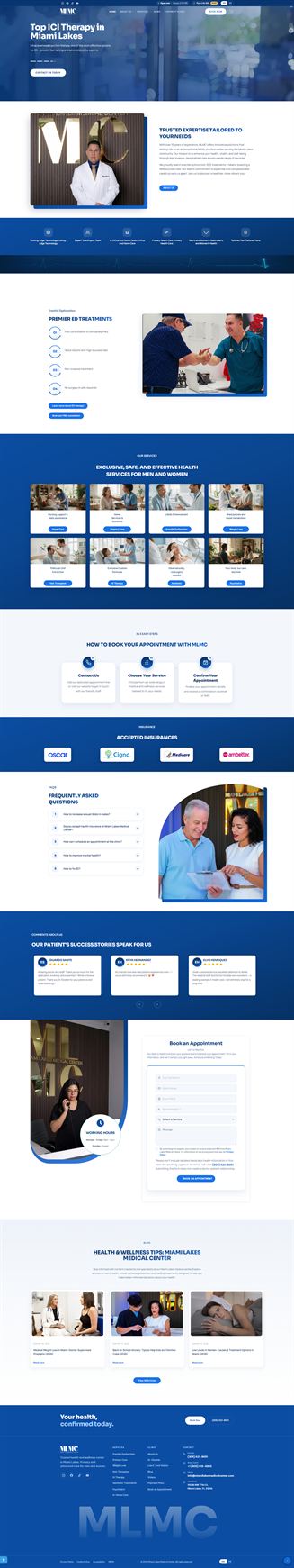 Miami Lakes Medical Center website by Zone Graphix